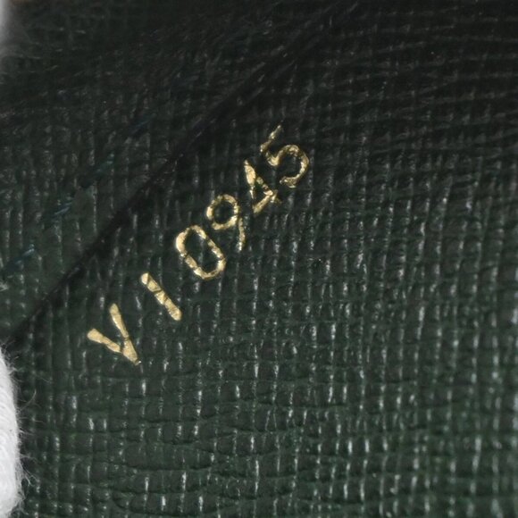 LOUIS VUITTON LV Logo BAIKAL Clutch Hand Bag Taiga Leather Epicea M30184 02EE828 - Picture 16 of 16